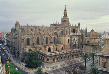 Seville's cathedral is one of the largest in the world